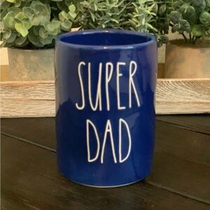 Rae Dunn Blue 'Super Dad' Candle